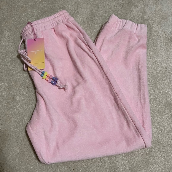 Stoney Clover Lane by Target pink terrycloth pants size small NWT. - Picture 5 of 8